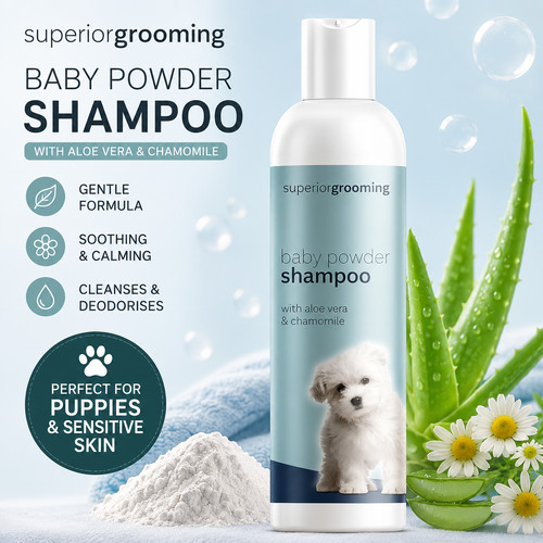 Shampoo cane bambino polvere